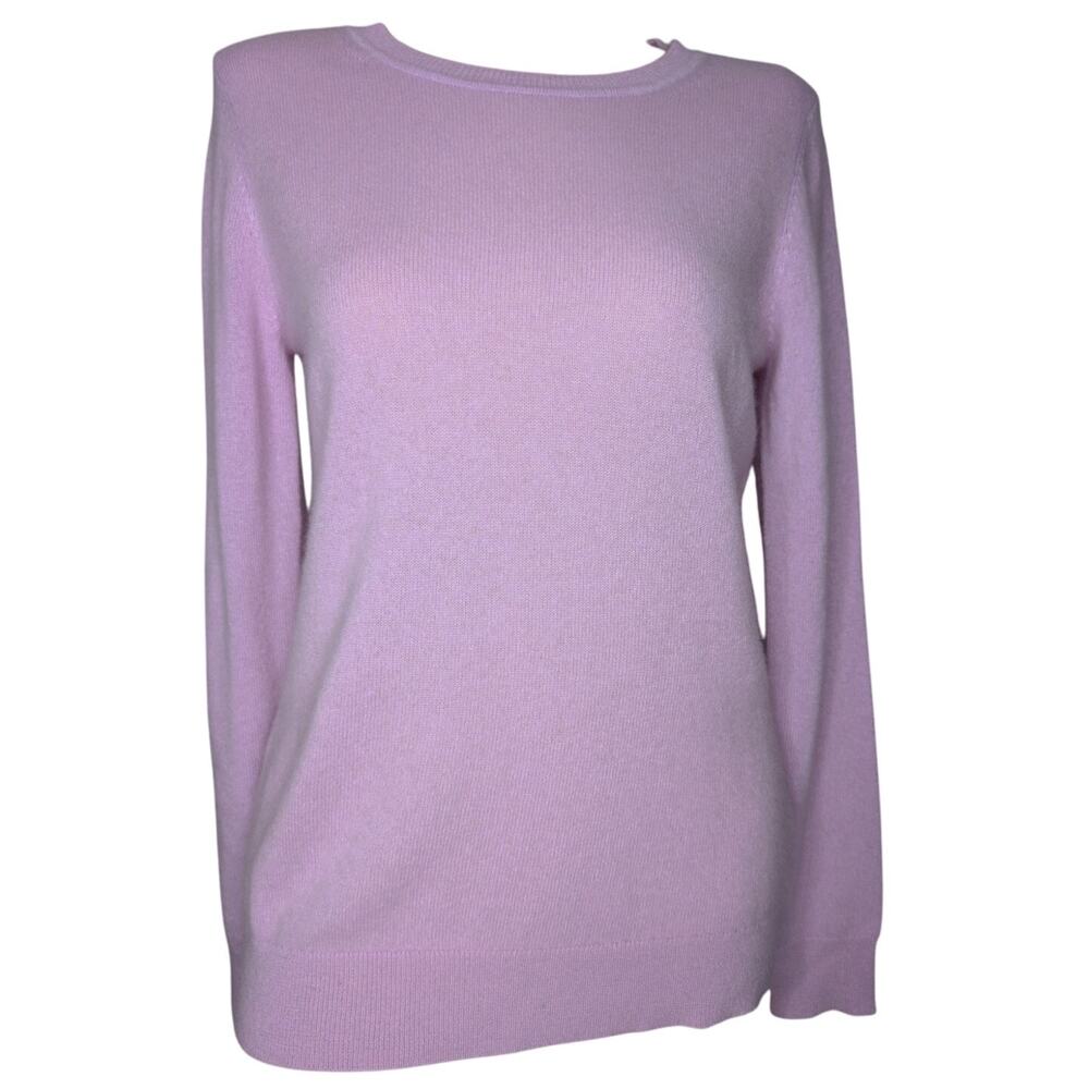 Tahari Pink Cashmere Sweater Women‎ Small Preppy Old Money Classic Minimalist